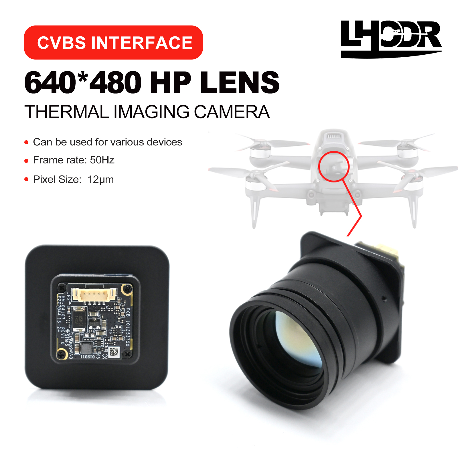 Drone Aerial Photography - 30mm 640x480 pix Drone thermal imaging