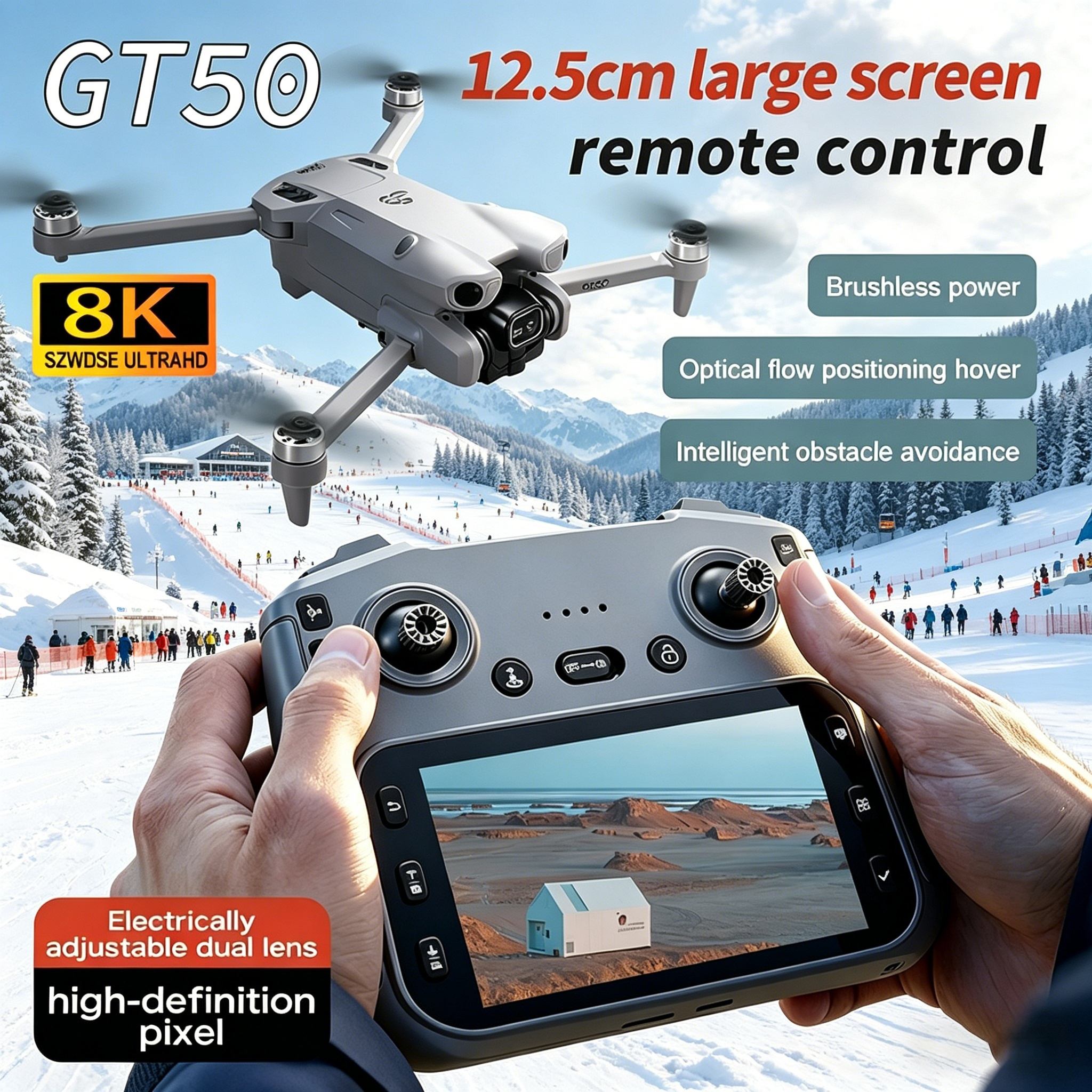 GT50 PRO MIni 5 pro RC Drone 8 - Drone Lidar ulasan dan harga